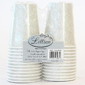 Ivory Texture 9oz Hot/Cold Paper Cup 24 Ct. (Case Qty: 576)