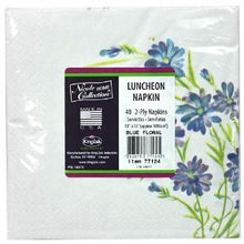 Blue Everyday Floral Luncheon Napkin (Case Qty: 1440)