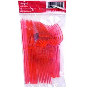 Neon Pink Plastic Combo Cutlery 24 Count (Case Qty: 864)
