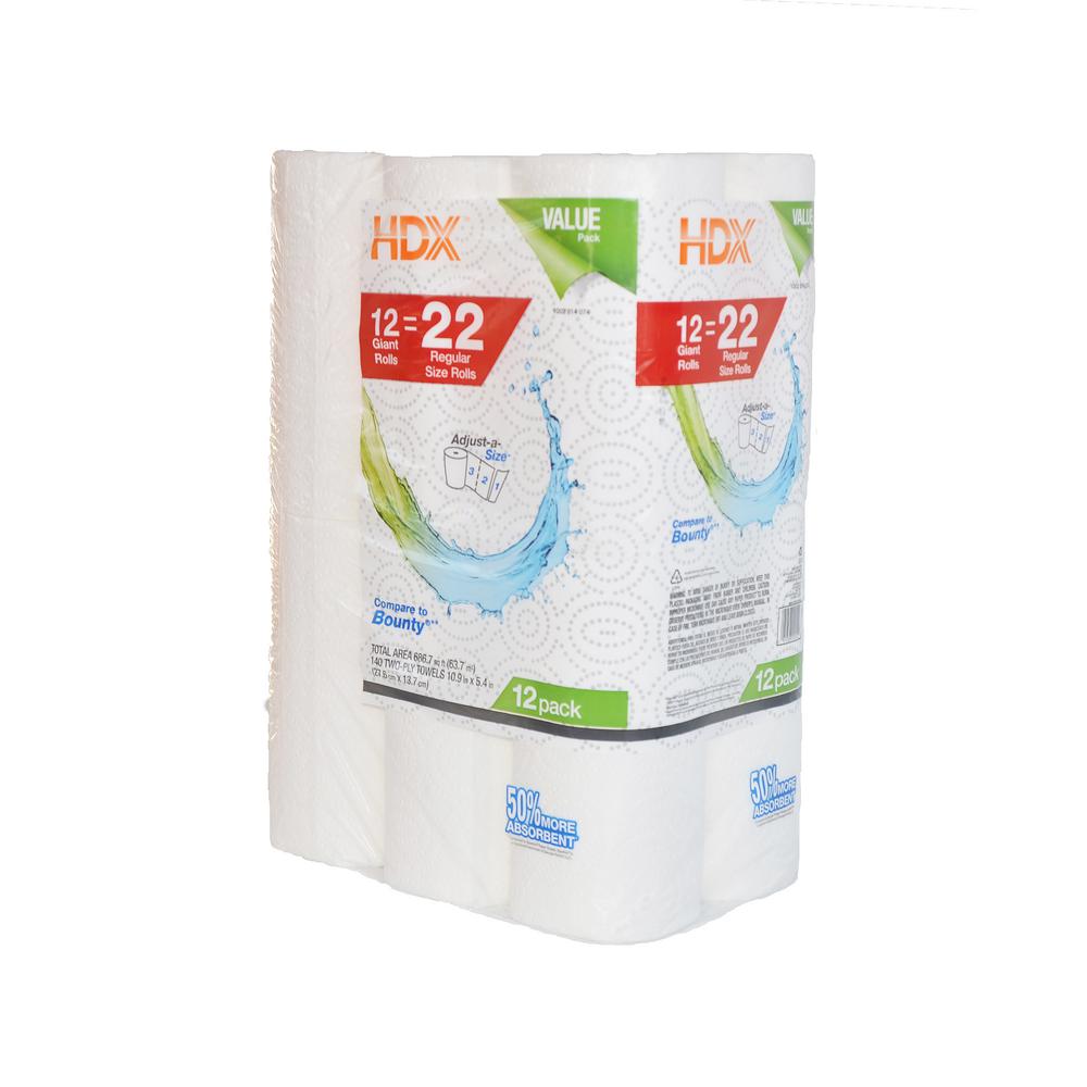 HDX Paper Towels (12-Roll)