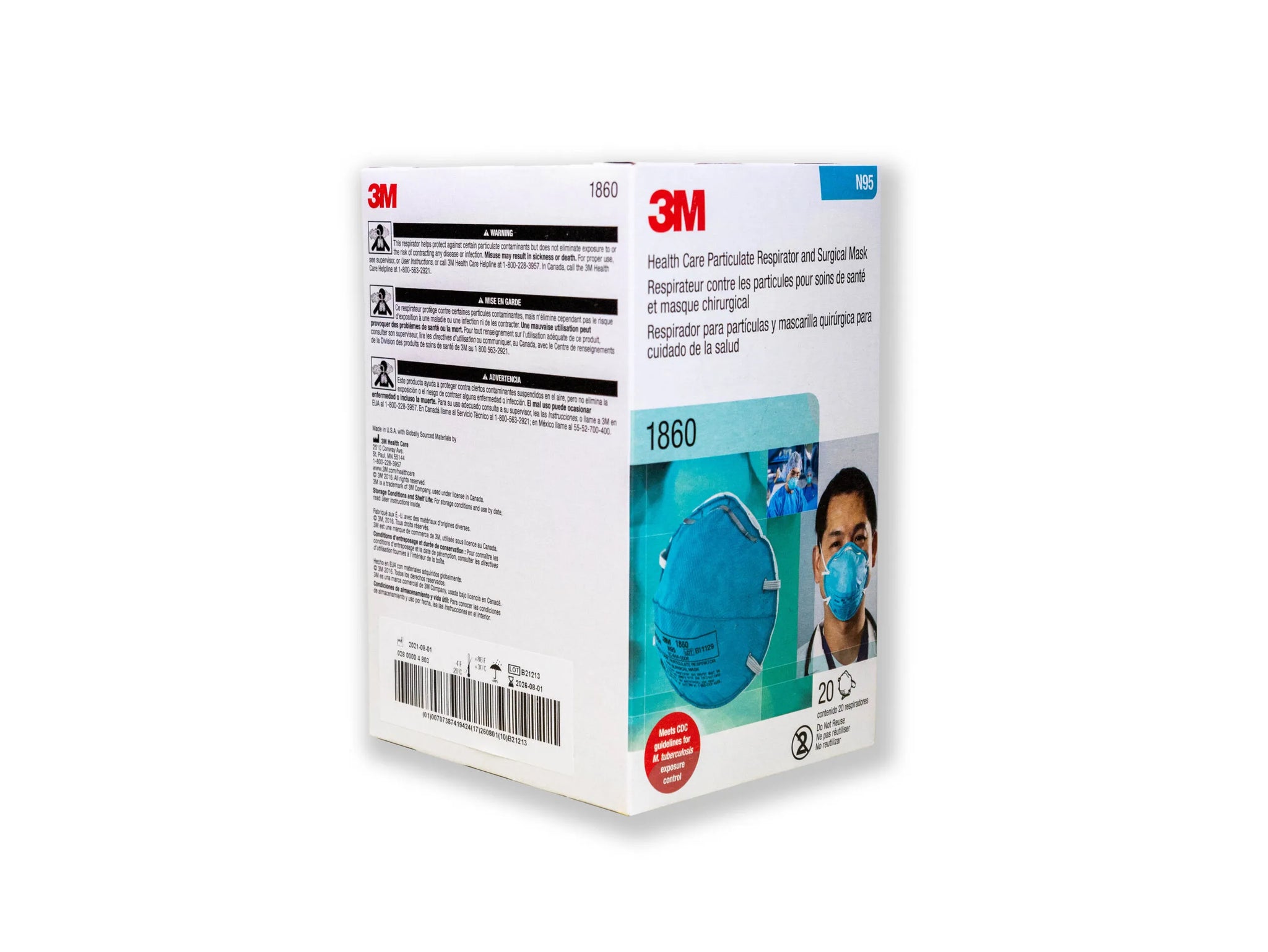 3M 1860 SURGICAL MASK N95