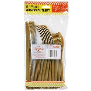 Gold Heavyweight Cutlery Combo, 24 Pack (Case Qty: 576)