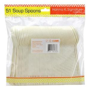 Ivory Heavyweight Plastic Soupspoon 51 Count (Case Qty: 1224)