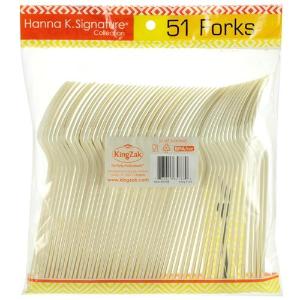 Ivory Heavyweight Plastic Fork 51 Count (Case Qty: 1224)