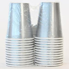 Solid Silver 9oz Hot/Cold Paper Cup 24 Ct. (Case Qty: 576)