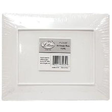Pearl 7.5" Rectangular Plastic Appetizer Plates (Case Qty: 120)