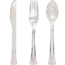 Premium Plastic Cutlery Combo Box - Clear - 48 Count (Case Qty: 1152)