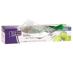 Gallon - Food Storage Bags with Ties - 35 Count (Case Qty: 1260)