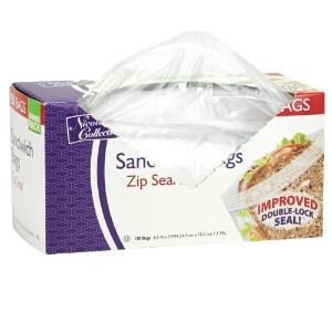 Sandwich - Zip Seal Bags - 150 Count (Case Qty: 3600)