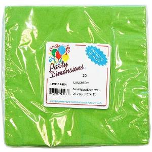 Lime Green Lunch Napkins 20 Count  (Case Qty: 720)