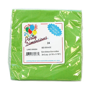 Lime Green Beverage Napkins 24 Count (Qty: 864)
