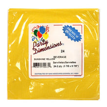 Sunshine Yellow Beverage Napkins 24 Count (Qty: 720)