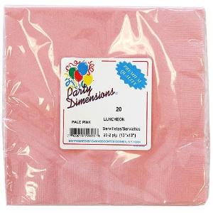 Light Pink Lunch Napkins 20 Count (Case Qty: 720)
