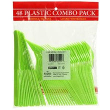 Lime Green Plastic Combo Cutlery 48 Count (Case Qty: 2304)