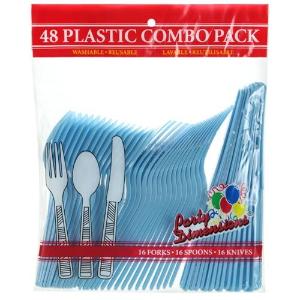 Light Blue Combo Cutlery 48 Count (Case Qty: 2304)