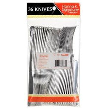 Polished Silver Plastic Knifes 36 Count (Case Qty: 864)
