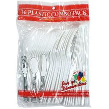 White Combo Cutlery 36 Count (Case Qty: 1,728)