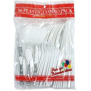 White Combo Cutlery 48 Count (Case Qty: 2304)