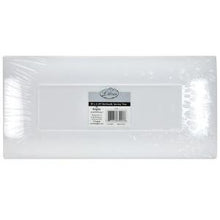 Pearl 13" x 6.25" Rectangular Plastic Condiment Trays - 3 Pack (Case Qty: 72)