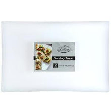 Pearl 12" x 18" Rectangular Plastic Tray - 2 Pack (Case Qty: 48)