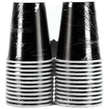 Black 9 oz. Hot/Cold Paper Cups - 24 count (Case Qty: 576)