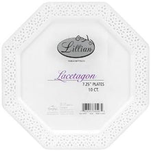 Lacetagon - 7.5" Plastic Plates (Case Qty: 120)