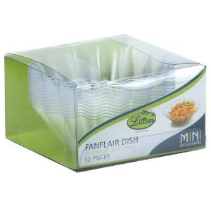 Mini Fanflair Dish - 12 Count - Clear (Case Qty: 288)