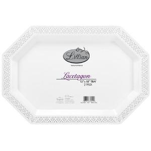 Lacetagon - 12"X18" Tray - 2 Count - Pearl (Case Qty: 48)