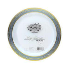 Magnificence - 7.5" Plastic Plate - Platinum - 10 ct. (Case Qty: 120)
