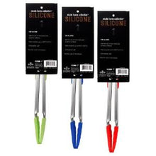 Silicone - 12" Tongs - 3 Assorted Colors (Case Qty: 24)