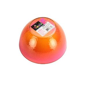 Neon - Pebbled - 30 oz. Plastic Bowl - Pink/Orange (Case Qty: 36)