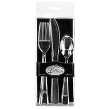 Polished Silver Plastic Cutlery - Boxed - 24 Count (Case Qty: 576)