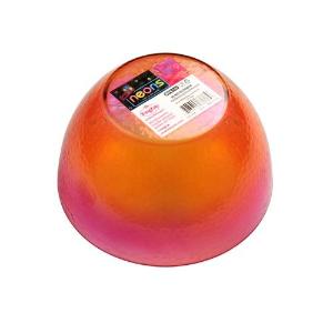 Neon - Pebbled - 60 oz. Plastic Bowl - Pink/Orange (Case Qty: 24)