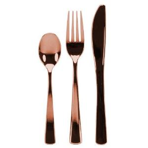 Cutlery - Polished Rose Gold - Combo - Acetate Box - 96 Count (Case Qty: 576)
