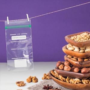 Food Storage Bag - Zip Seal - Portion Snack - 40 Count (Case Qty: 1920)