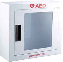 Stainless Steel AED Cabinet | 16 x 6 x 15 Inch | With Door-Activated Alarm