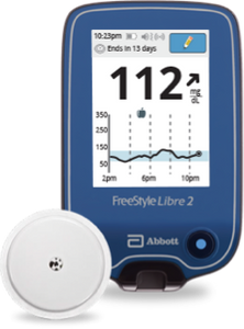 FreeStyle Libre 2  Reader & Sensor Starter Kit for Continuous Glucose Monitoring 14 Day