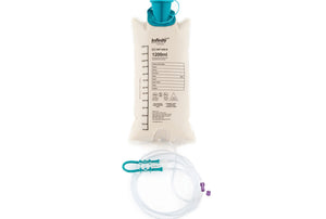 Moog Enteralite Infinity 1200ml - E Feeding Bag with Attached Pump Set, 1PS