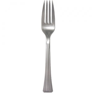 Silver Premium Plastic Forks (Case Qty: 1152)