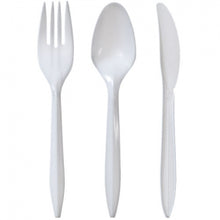 White Medium Weight Combo Cutlery 48 Count (Case Qty: 2304)