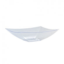 Clear 64 oz. Rectangular Plastic Serving Bowl - 3 Pack (Case Qty: 72)
