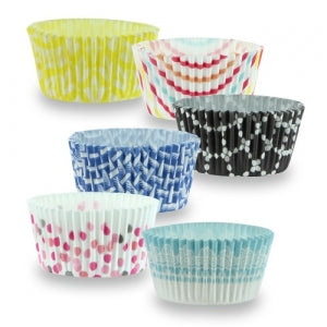 Elements - 2" Baking Cups - 6 Assorted Prints - 150 Count (Case Qty: 3600)