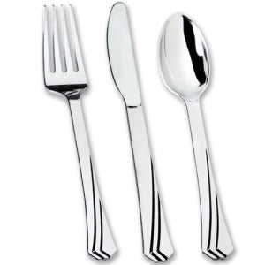 Polished Silver Cutlery Combo 36 Count (Case Qty: 864)