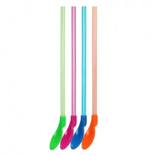 Neon Spoon Straws 8 Count (Case Qty: 384)