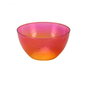 Neon - Pebbled - 30 oz. Plastic Bowl - Pink/Orange (Case Qty: 36)