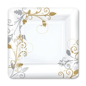 Bella Vite Shimmer - 9" Square Plates - 12 Count (Case Qty: 288)