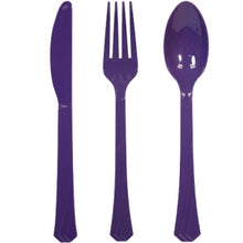 Purple Heavyweight Cutlery Combo 24 Count (Case Qty: 576)