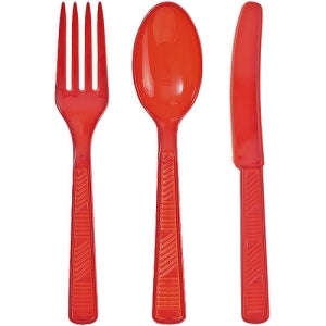 Red Combo Cutlery 48 Count (Case Qty: 2304)