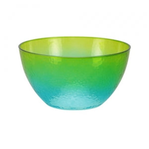 Neon - Pebbled - 60 oz. Plastic Bowl - Blue/Green (Case Qty: 24)