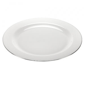Magnificence - 10.25" Pearl Plate - Silver Edge - 10 Count (Case Qty: 120)